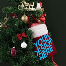 Cargar imagen en el visor de la galería, Bolsa de Regalo de Navidad de Poliéster con Diseño Personalizado de Tu Foto o Padrón