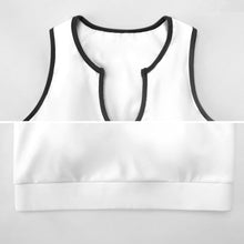 Cargar imagen en el visor de la galería, Sujetador deportivo para mujer, top corto de yoga, top push up YJ053 personalizado con patrón foto texto (impresión de imagen única)