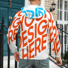 Cargar imagen en el visor de la galería, Chaqueta con Capucha Velcro de Deporte Multifuncional de Primavera Otoño Invierno para hombre A541 Personalizada con Impresión Completa de una imagen con Foto Logo Patrón Texto