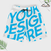 Cargar imagen en el visor de la galería, Traje de Baño para Hombres, pantalones cortos de playa de secado rápido con función de compresión personalizados con impresión completa de una imagen con foto patrón texto