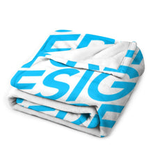 Cargar imagen en el visor de la galería, Manta de Cama de Felpa con Diseño Personalizado de Tus Imágenes o Textos