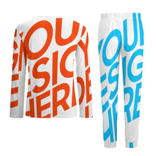 Cargar imagen en el visor de la galería, Conjunto de pijama suave con estampado para hombre ITZ Personalizado con Impresión Completa de una imagen con Foto Logo Patrón Texto