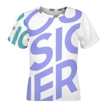 Cargar imagen en el visor de la galería, Camiseta Infantil Manga Corta para Niños Niñas Chicos ET Personalizada con Impresión Completa de Múltiples Imágenes con Foto Logo Patrón Texto