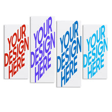 Cargar imagen en el visor de la galería, Póster Cuadro Imagen Lienzo Pintura Colgante de 4 Paneles Diseño de Múltiples Imágenes (Combinación Vertical) Cuadro de lienzo Pintura de 4 partes GY0903229 Personalizado Personalizada con Foto, Texto o Logo