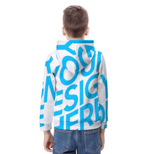 Cargar imagen en el visor de la galería, Sudadera con capucha para niño con estampado completo fina y ligera holgada A38H personalizado con patrón foto texto (impresión de imagen única)