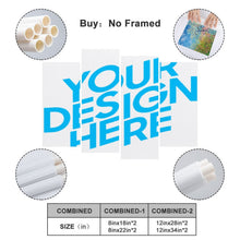 Cargar imagen en el visor de la galería, Cuadro imagen Pintura 4 paneles colgantes diseño cuádruple de una sola imagen (combinación vertical) GY0903228 Personalizado Personalizada con Foto, Texto o Logo