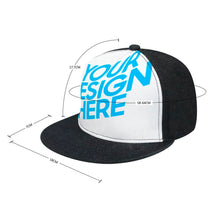 Cargar imagen en el visor de la galería, Gorra de Borde Plano para Mujer y Hombre de Béisbol de Poliéster con Diseño Personalizado de Tus Textos o Fotos