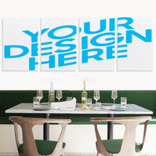 Cargar imagen en el visor de la galería, Cuadro Colgante 2:3 Vertical con Diseño Cuádruple de Una Sola Imagen con Diseño Personalizado Personalizada de Tus Fotos o Nombres