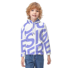 Cargar imagen en el visor de la galería, Sudadera con capucha estampado bolsillo canguro para niños FS0816038 Personalizada con Impresión Completa de una imagen con Foto Logo Patrón Texto
