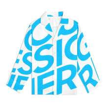 Cargar imagen en el visor de la galería, Conjunto de pijama infantil de 2 piezas con top de manga larga abotonado y pantalón SDS059 personalizado con patrón foto texto (impresión de imagen única)