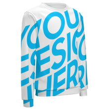 Cargar imagen en el visor de la galería, Sudadera sin capucha casual con estampado para hombre FS0816074 Personalizada con Impresión Completa de una imagen con Foto Logo Patrón Texto