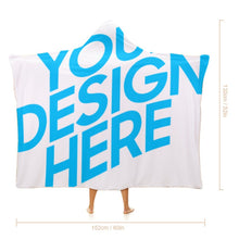 Cargar imagen en el visor de la galería, Manta con Capucha de Alta Calidad con Personalizado Personalizada con Foto, Texto o Logo