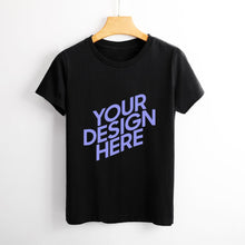 Cargar imagen en el visor de la galería, Camiseta de Algodón Manga Corta para Mujer FS0803011 Personalizada con Impresión Delantera y Trasera con Foto Logo Patrón Texto