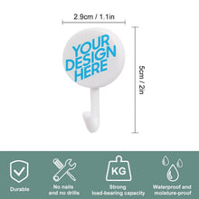 Cargar imagen en el visor de la galería, Gancho de Plástico Redondo (10 Mismos) con Diseño Personalizado de Tus Fotos o Textos