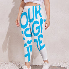 Cargar imagen en el visor de la galería, Leggings elásticos Pantalones deportivos de yoga talla grande para mujer UP Personalizados con Impresión Completa de una imagen con Foto Logo Patrón Texto
