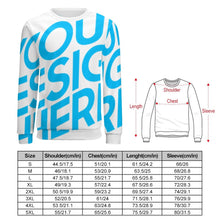 Cargar imagen en el visor de la galería, Sudadera sin capucha casual con estampado para hombre FS0816074 Personalizada con Impresión Completa de una imagen con Foto Logo Patrón Texto