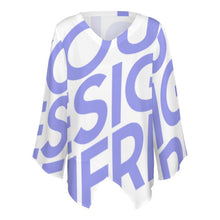 Cargar imagen en el visor de la galería, Blusa / Top Casual de Manga Larga de Gasa Suelta de Moda para Mujer 1L Personalizada con Impresión Completa de una imagen con Foto Logo Patrón Texto
