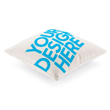 Cargar imagen en el visor de la galería, Funda de almohada Cáñamo blanco Impresión a una cara Personalizado Personalizada con Foto, Texto o Logo