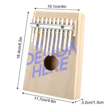 Cargar imagen en el visor de la galería, Piano de Pulgar Kalimba Teclas de Madera Marimba Instrumento Profesional JJ0530001 Personalizado Impresion Completa de Una Imagen con Foto Logo Patrón Texto