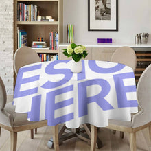 Cargar imagen en el visor de la galería, Mantel Redondo para Mesa / Manteles Redondos JJ0519735 Personalizados con Impresión Completa de Una Imagen con Foto Logo Patrón Texto