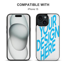 Cargar imagen en el visor de la galería, Funda protectora de cuero TPU para iPhone 15 Plus Pro Max con ranura para tarjeta Función atril Funda plegable personalizado con patrón foto texto