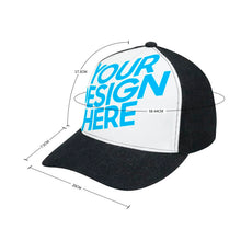 Cargar imagen en el visor de la galería, Gorra con Borde Curvo de Poliéster para Mujer y Hombre Personalizado Personalizada con Foto, Texto o Logo