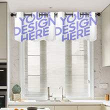 Cargar imagen en el visor de la galería, Cortinas para Ventana de Dos Piezas Iguales Decoración Adorno para Dormitorio Habitación Hogar JJ0519608 Personalizadas Impresion Completa de Una Imagen con Foto Logo Patrón Texto