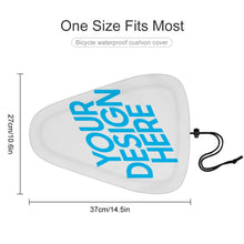 Cargar imagen en el visor de la galería, Funda Impermeable de Poliéster de Asiento de Bicicleta con Diseño Personalizado de Tus Patrones o Nombres