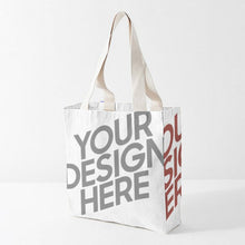 Cargar imagen en el visor de la galería, Bolsa de Lona Informal / Bolso Tote de Tela con Estampado Capacidad Grande para Mujeres Niñas Estudiantes para Compras Oficina XB0601052 Personalizada con Impresión Completa de Múltiples Imágenes con Foto Texto Patrón
