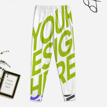 Cargar imagen en el visor de la galería, Pantalones de pijama para niños y niñas D29P Pantalones de dormir suaves personalizado con patrón foto texto (impresión de imágenes múltiples)