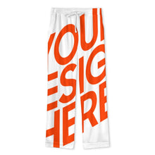 Cargar imagen en el visor de la galería, Pijama de manga larga para mujer de 2 piezas, ropa de estar por casa cálida y acogedora personalizado con patrón foto texto (impresión de imagen única)