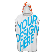 Cargar imagen en el visor de la galería, Poncho Toalla de Playa con Capucha Suave para Mujer Hombre NZ158 Personalizada con Impresión Completa con Foto Logo Patrón Texto