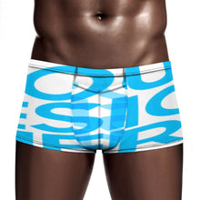 Cargar imagen en el visor de la galería, Calzoncillos tipo bóxer de malla sexy para hombre personalizado con patrón foto texto