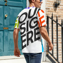 Cargar imagen en el visor de la galería, Camiseta Manga Corta Suave Casual de Verano para hombre NT Personalizada con Impresión Completa de múltiples imágenes con Foto Logo Patrón Texto