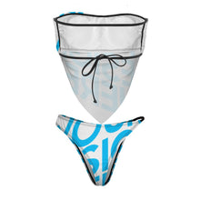 Cargar imagen en el visor de la galería, 2024 nuevo bikini sexy moda sin tirantes push up conjunto 2 piezas personalizado con foto patrón texto (impresión de imagen única)