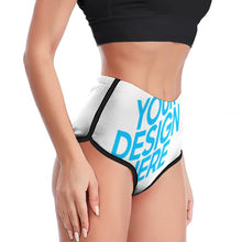 Cargar imagen en el visor de la galería, Pantalones Cortos de Yoga Leggings Mallas de Entrenamiento Ejercicio Fitness para Mujer XG002 Personalizados con Impresión Completa con Foto Logo Patrón Texto