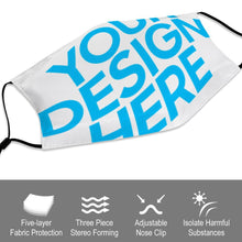 Cargar imagen en el visor de la galería, Mascarilla Antipolvo Infantil con Filtro de Poliéster con Diseño Personalizado Personalizada con Foto, Texto o Logo