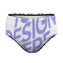 Cargar imagen en el visor de la galería, Braga / Ropa Interior Clásica Regular de Cintura Media para Mujer NZ208 Personalizada con Impresión Completa de múltiples imágenes con Foto Logo Patrón Texto