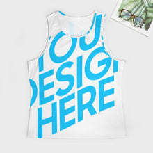 Cargar imagen en el visor de la galería, Camiseta sin manga de moda casual con estampado para hombre BKREV1 Personalizada con Impresión Completa de una imagen con Foto Logo Patrón Texto