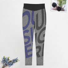 Cargar imagen en el visor de la galería, Pantalones de Yoga Deportivos / Leggings Elásticos con Patrón de Panal para Mujer YJ050 Personalizados con Impresión Completa de Múltiples Imágenes con Foto Logo Patrón Texto