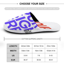 Cargar imagen en el visor de la galería, Pantuflas acogedoras de algodón para el hogar con estampado completo para mujer Personalizada con Impresión Completa con Foto Logo Patrón Texto