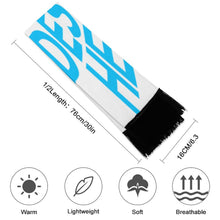 Cargar imagen en el visor de la galería, Bufanda con Flecos Suave Moderno Chalina Pañuelo de Cuello para mujer FS0805035 Personalizada con impresión completa con Foto Logo Patrón Texto