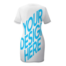 Cargar imagen en el visor de la galería, Vestido de Verano Deportivo de Manga Corta para Mujer NZ003 Personalizado con Impresión Completa de una imagen con Foto Logo Patrón Texto