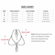 Cargar imagen en el visor de la galería, Top / Parte superior de bikini triangular sexy para mujer J18 Personalizado con Impresión Completa con Foto Logo Patrón Texto