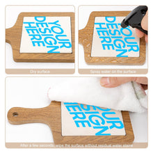 Cargar imagen en el visor de la galería, JJ0522080 Impresión a una cara posavasos bandeja de madera y cerámica Personalizado con Foto o Mensajes de Texto