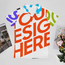 Cargar imagen en el visor de la galería, Polo / Camiseta de Manga Corta para hombre HT Personalizado con Impresión Completa de múltiples imágenes con Foto Logo Patrón Texto