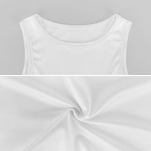 Cargar imagen en el visor de la galería, Vestido de niña F12Q vestido de jersey sin mangas personalizado con patrón foto texto (impresión de imágenes múltiples)