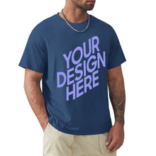 Cargar imagen en el visor de la galería, Camiseta talla grande de manga corta deportiva para hombre FS0803123 Personalizada con Impresión Frontal de una imagen con Foto Logo Patrón Texto