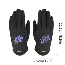 Cargar imagen en el visor de la galería, Guantes de Ante Forrado con Suave Felpa de Invierno para Mujer FS0805036 Personalizados de Una Imagen con Foto Logo Patrón Texto