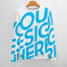 Cargar imagen en el visor de la galería, Suéter / Jersey de cuello redondo manga larga casual para hombre MY09 Personalizado con Impresión Completa de una imagen con Foto Logo Patrón Texto